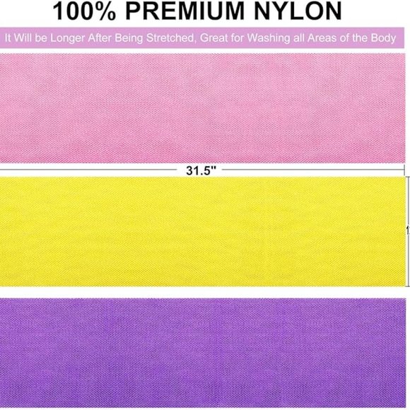 3 Pieces African Net Bath Sponge - Picture 2 of 5